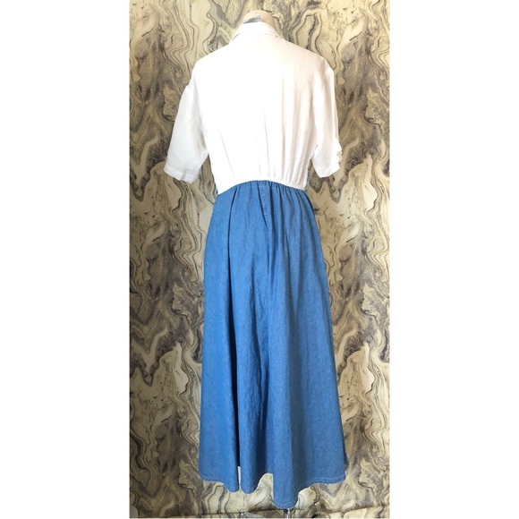 Vintage Carol Le Valley Embroidered SHIRT DRESS - Picture 3 of 5